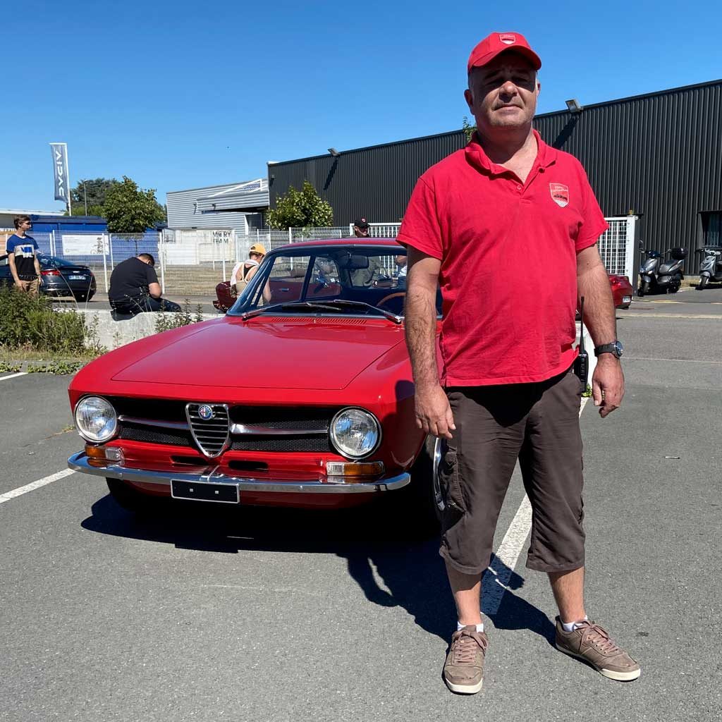 Aranud, bénévole pour Pôle Collection et une Alfa Romeo