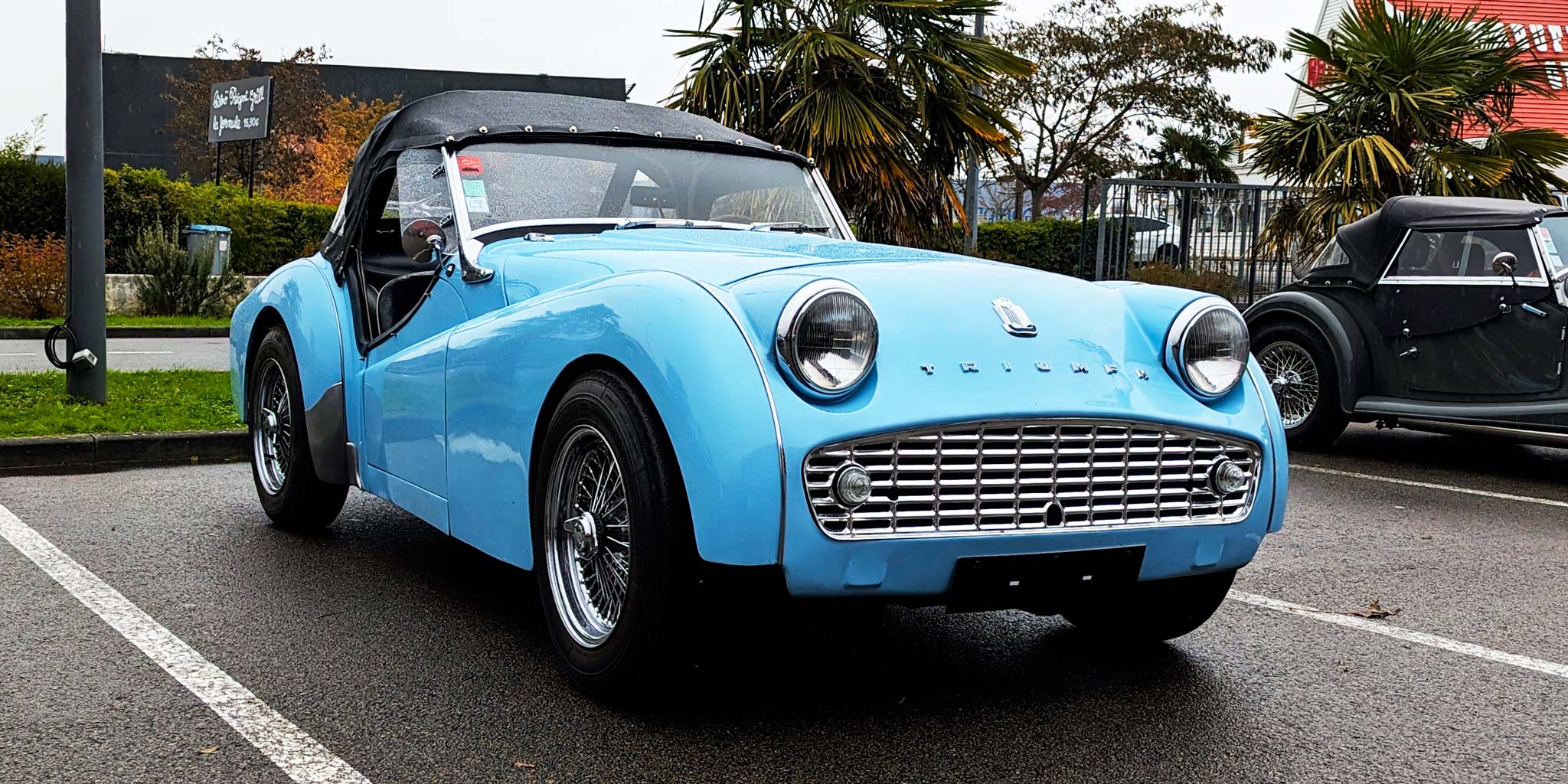 Triumph TR3 au dernier rassemblement Pôle Collection 2023