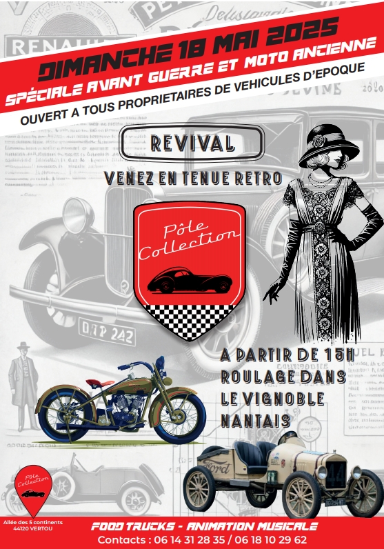Affiche pour le rassemblement Pôle Collection spécial "Avant guerre" en mai 2025