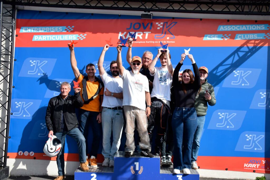 Les trois équipes finalistes du 1er Trophée Karting Pôle Collection