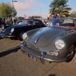 2 Porsche 356 au rassemblement Pôle Collection