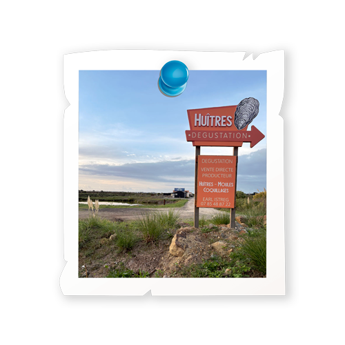 Totem marchand d'huitres à Noirmoutier